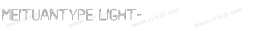 MEITUANTYPE LIGHT字体转换